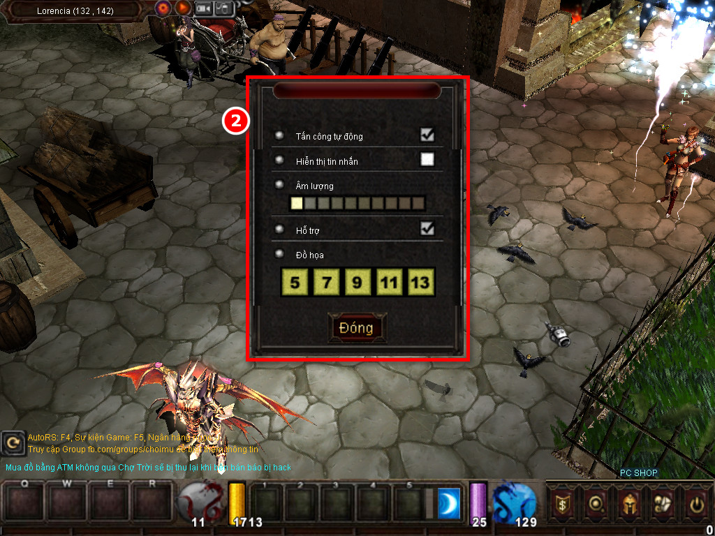 Chức năng chính của Game MU Phục Sinh